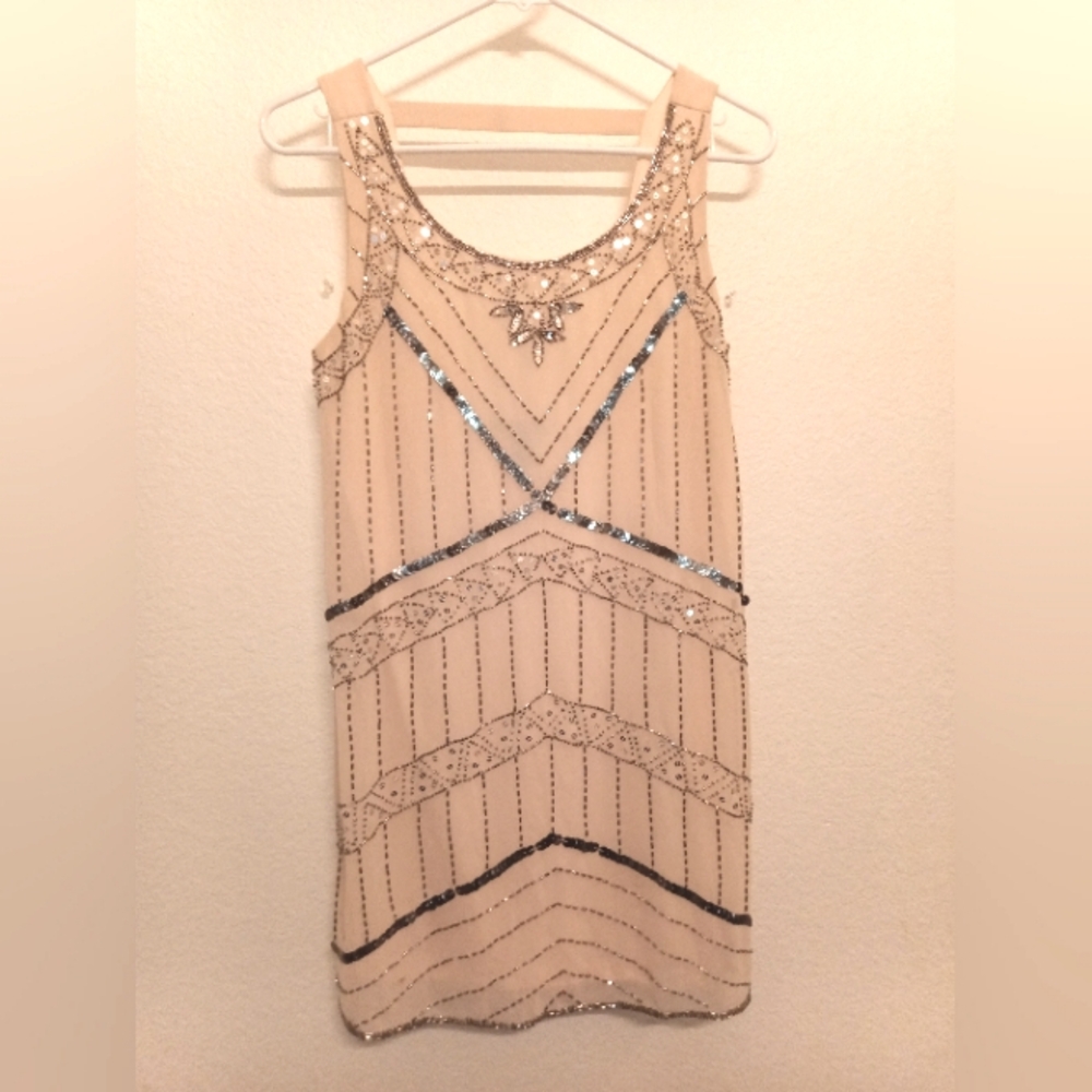 Forever 21 Sequined Flapper Style Mini dress Size Small